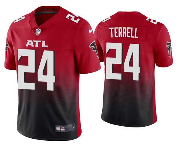 Men's Atlanta Falcons #24 A.J. Terrell 2020 Red 2nd Alternate Vapor Limited NFL Stitched NFL Jersey
